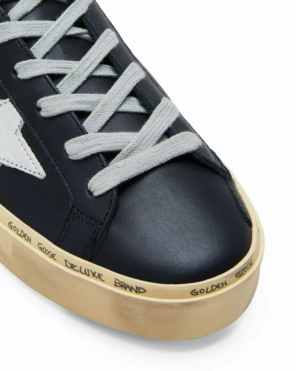 Golden Goose Hi Star Leather Low-top Sneakers - Black, Women's, 42