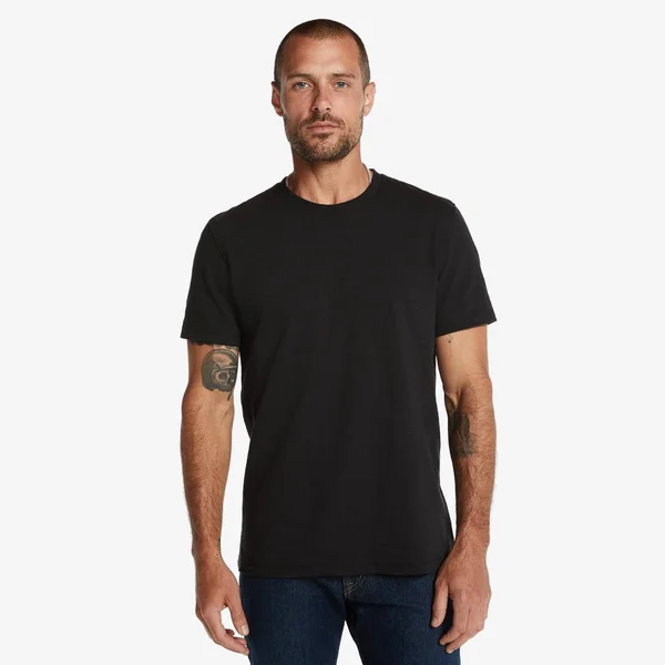 American Giant Men's Premium Slub Crew T - Black (Size: XL)