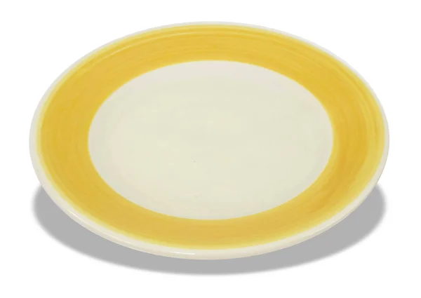 Crestware PICR42Y PLATE, 6-3/4 in., White/Yellow, Pk 36