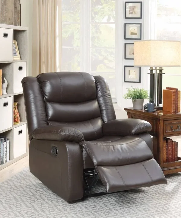Recliner, Espresso Top Grain Leather Match
