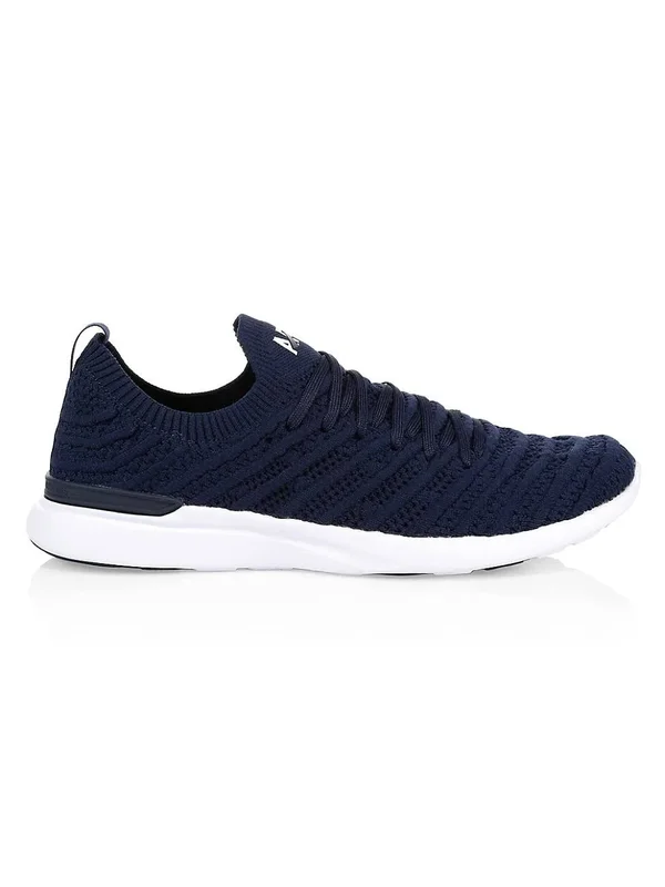 APL Women's Techloom Wave Navy/White Shoes in Size 6.5 - Athletic Propulsion Labs