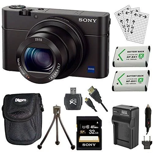 Sony DSC-RX100M III Cyber-shot Digital Still Camera Bundle with 32GB