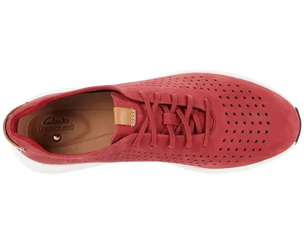 Women's Clarks Un Rio Sneaker, Size 7 W - Red
