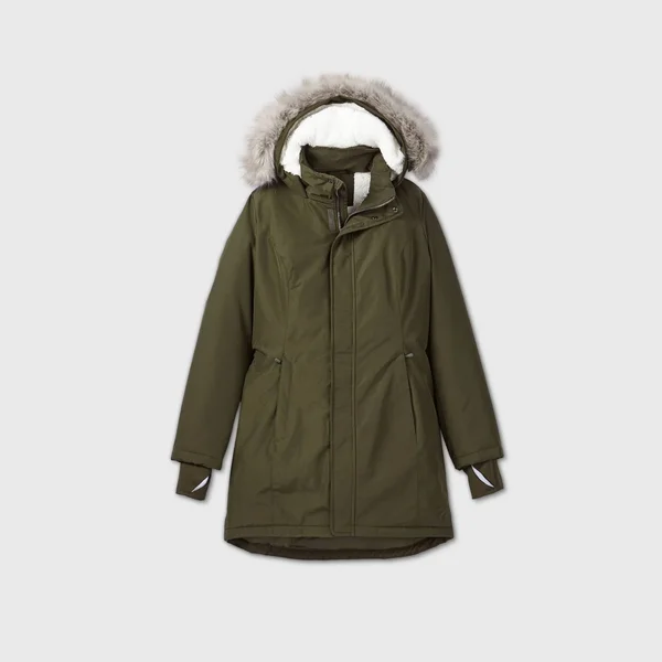 All In Motion Jackets & Coats - Women's Faux Fur Parka Jacket Green Nwt, Color: Green, Size: S, Kc022710&s Closet