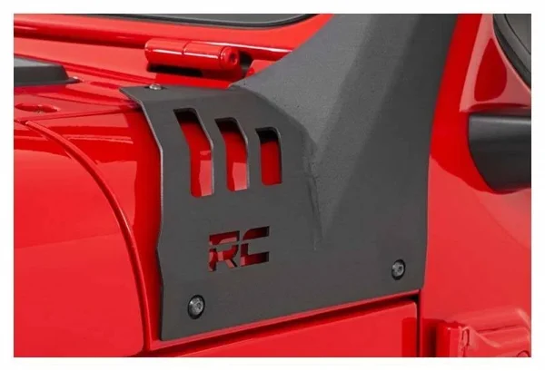Rough Country Jeep 50-Inch Straight LED Light Bar Upper Windshield Kit w/ Dual-Row Black Series LED (2020 Gladiator JT, 18-20 Wr