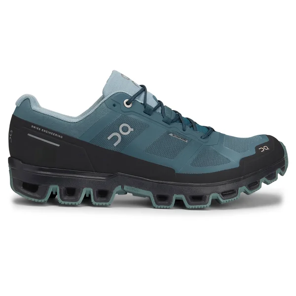 on Running Men's Cloudventure Waterproof Storm/Cobble, 14, D