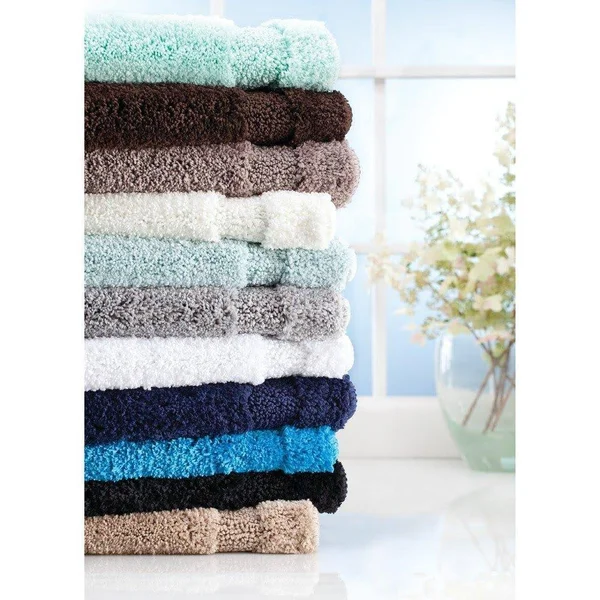 Interdesign Microfiber Spa Bathroom Accent Rug 34a x 21 Inches Navy