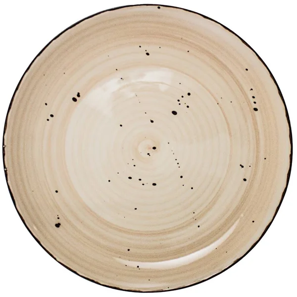 International Tableware RT-16-WH Rotana 10 1/2x22 Wheat Coupe Porcelain Plate - 12/Case