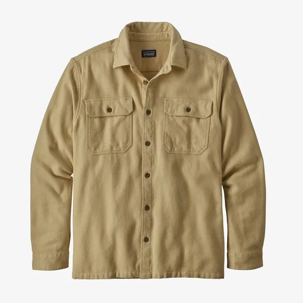 Patagonia Natural Dye Fjord Flannel Shirt - Men's Natural Dye El Cap Khaki, Xs