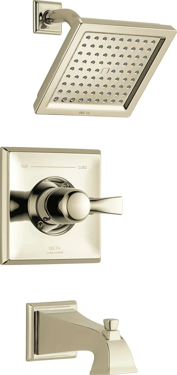 Delta Faucet T14451-PN-WE Dryden Monitor 14 Series Tub and Shower TRIM - Polished Nickel
