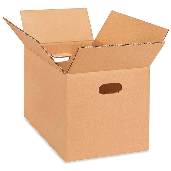 Moving Boxes with Handles - Corrugated Boxes with Hand Holes 18 x 12 x 12