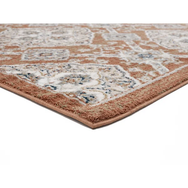 Porch & den Romal Diamond Moroccan Trellis Plush Area Rug - 7&10x22 Round