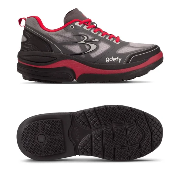 Gravity Defyer Men's Ion Shoes - Gray-Black in Size 15