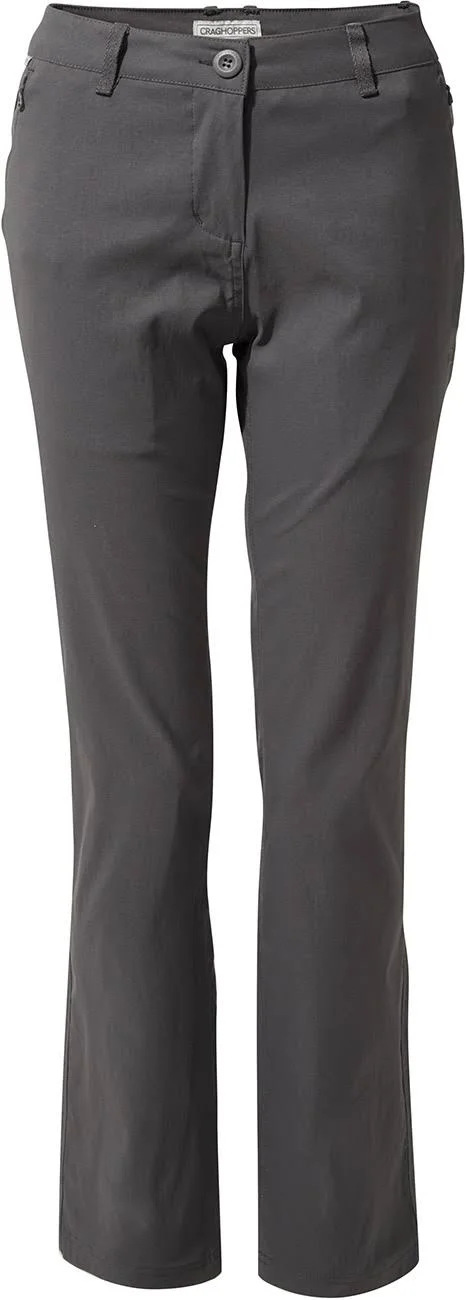 Craghoppers Womens Kiwi Pro II Trousers - Short Graphite 18