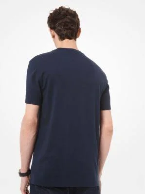 Michael Kors Liquid Crew Tee Men's Clothing Midnight : XL