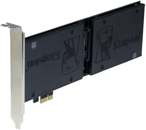 Sedna - PCI Express (PCIe) Dual 2.5 inch SATA III (6G) SSD Adapter (Extended Single Side SSD Version) (with Built in Power CIRCU