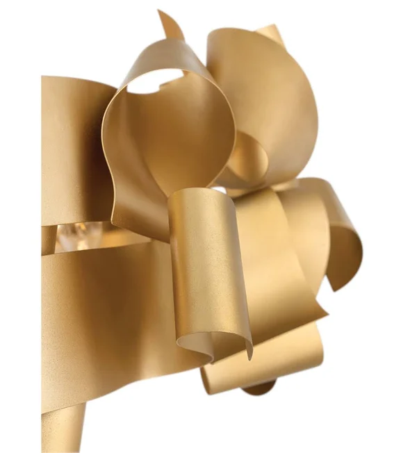 Fredrick Ramond - FR48605DXG - Six Light Linear Chandelier - Delfina - Deluxe Gold