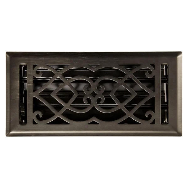 Victorian Steel Wall Register - Antique Brass 6x22 x 12x22 (7-1/4x22 x 13x22 Overall) - Signature Hardware 259008