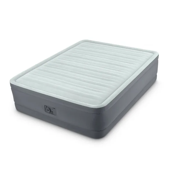 Intex Premaire I Fiber-Tech Elevated Airbed Mattress with Built-in Pump - Queen