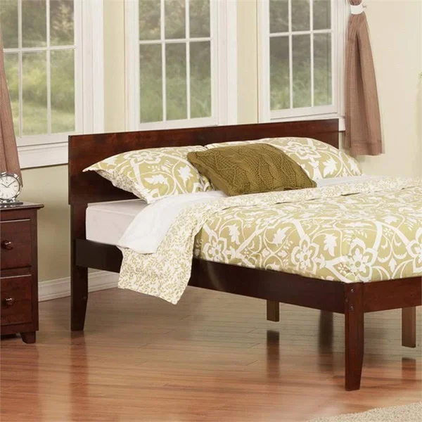 Leo & Lacey Full Panel Headboard in Walnut - LL-1652691