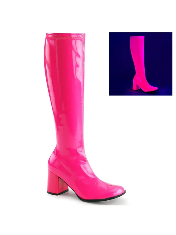 Funtasma - GOGO-300UV 10, Neon Orange Str Patent