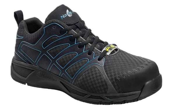 Nautilus Men's Composite Toe Athletic Shoe Gray/Blue Size 15W