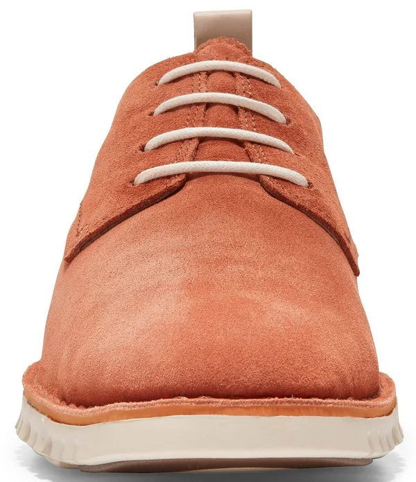 Cole Haan Men's Zerogrand Stitch Suede Oxfords - 8, Tan