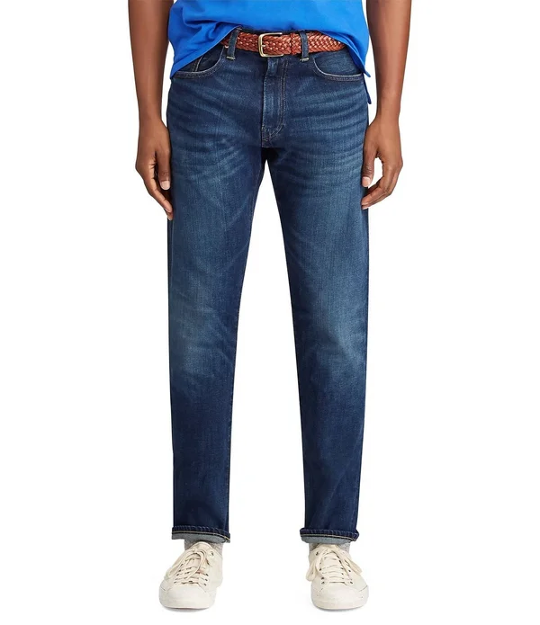Polo Ralph Lauren Hampton Relaxed Straight-Fit Stretch Denim Jeans, Mens, 42 30, Rockford