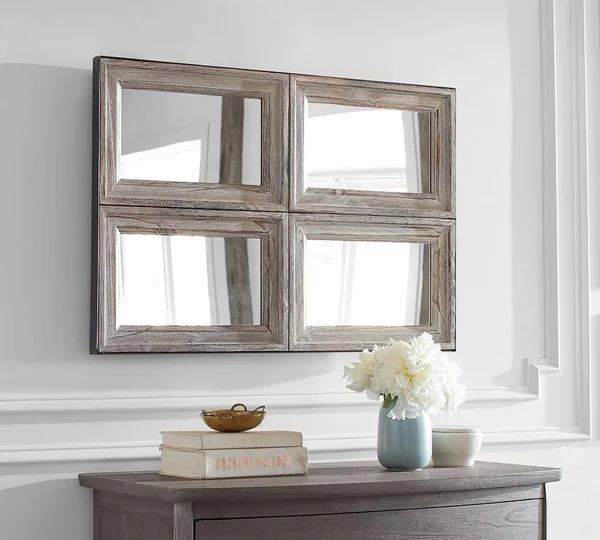 Aiden Accent Mirror - 4 Pane - Wall Mirrors - Wall Decor