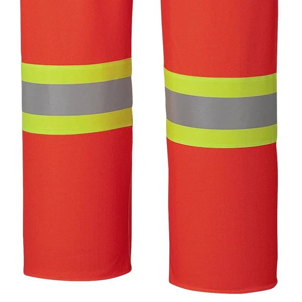 5895 Flame Resistant Pu Stretch Hi-viz Waterproof Bib Pant Pioneer Xl