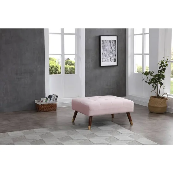 LYKE Home Ottoman - Pink