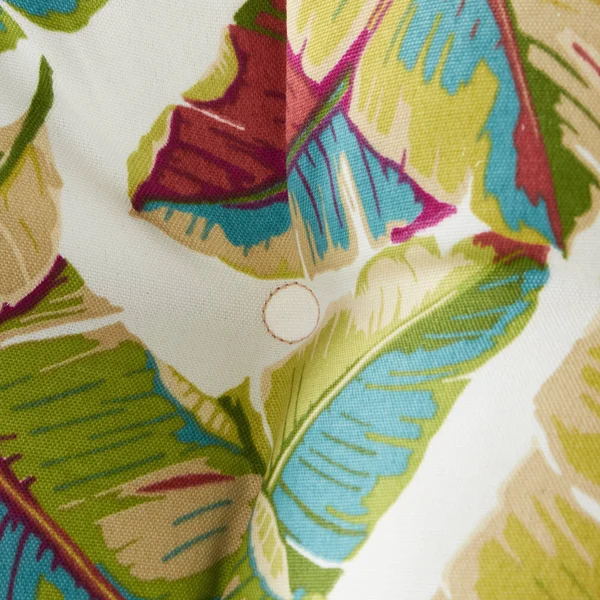 Set of 2 Palm Leaves Multi Outdoor Seat/Back Chair Cushions - Kensington Garden