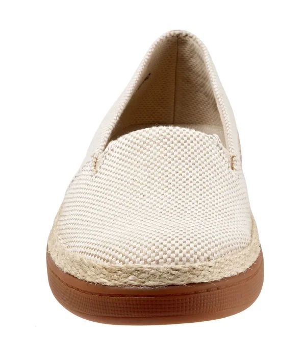 Trotters Accent Women's Casual Slip on Black Linen - 7 Medium