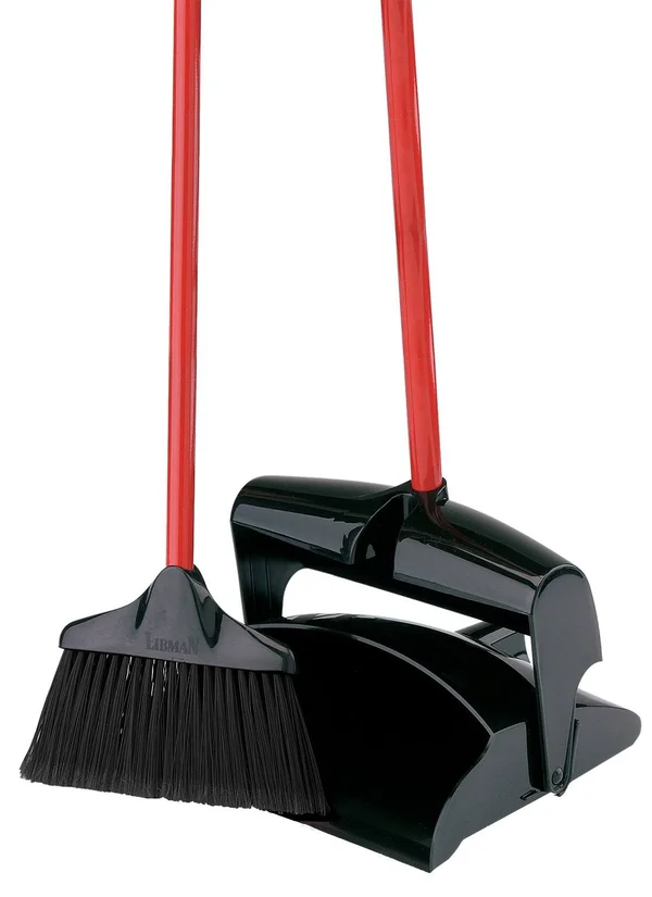 Libman Lobby Broom & Dust Pan (Closed Lid)