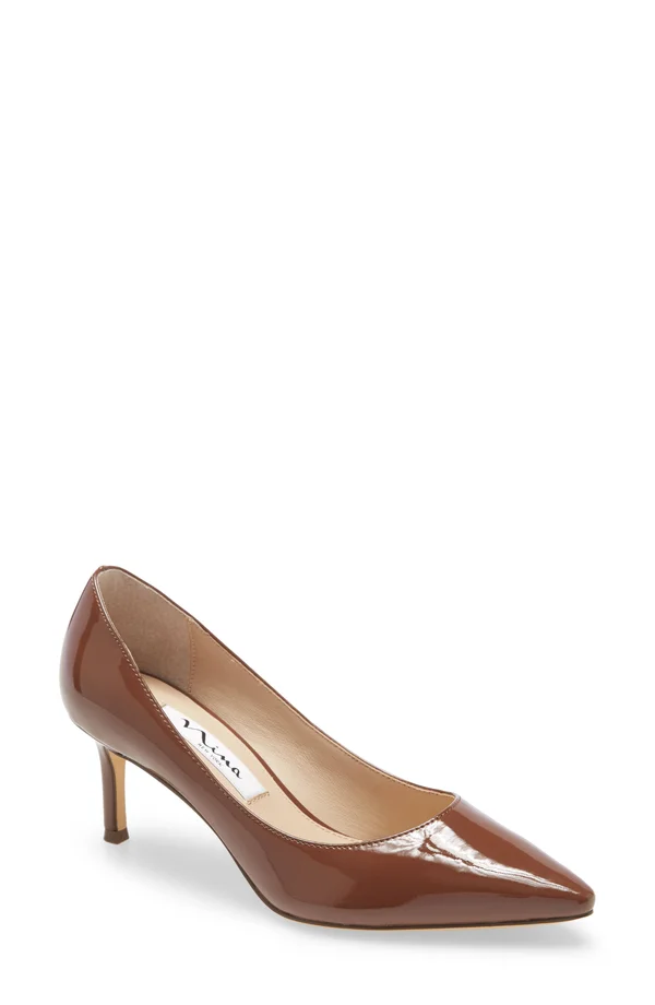Nina Nina60 Mid Heel Pumps - Mocha Nude