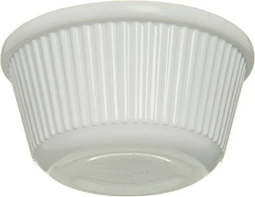 Carlisle S28202 Melamine Fluted Ramekin 3 oz. Capacity White (Case of 48)