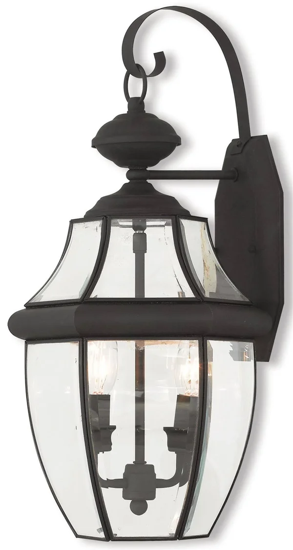 Livex Lighting 20284-04 Monterey 2 Light Outdoor Wall Lantern - Black